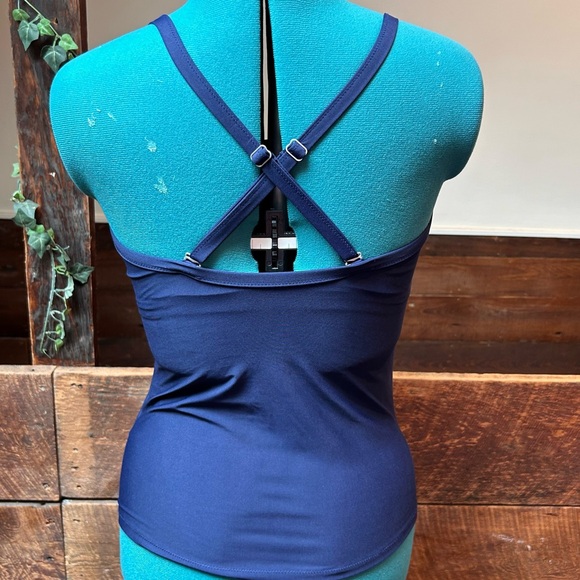 Athleta Twister Tankini Swim Top w Supportive Underwire & Neoprene Pads 36D 36DD - Picture 8 of 13